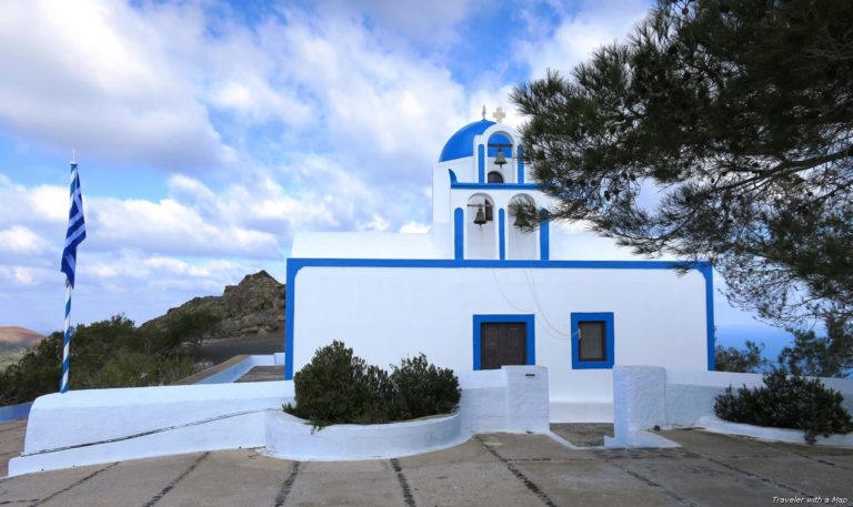 Santorini in the winter