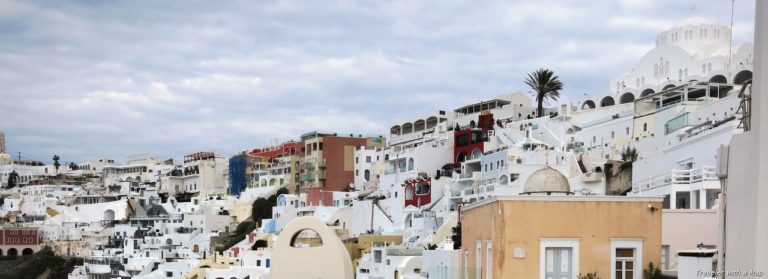 Santorini in the winter