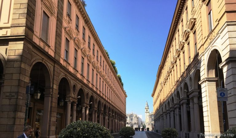 arcades in Turin