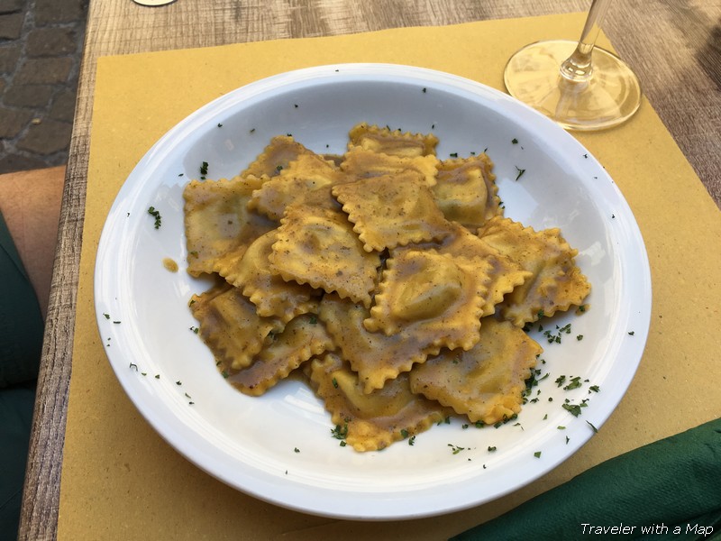 eating pasta in Turin