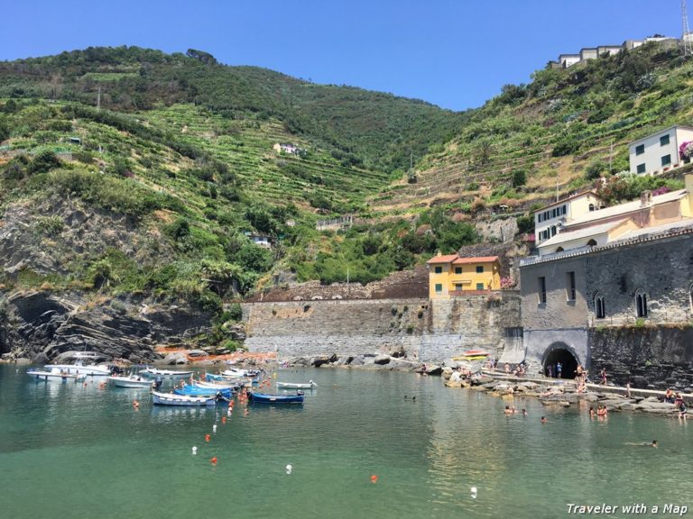 swimming in Vernazza