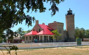 Mackinac Bridge lighthouse