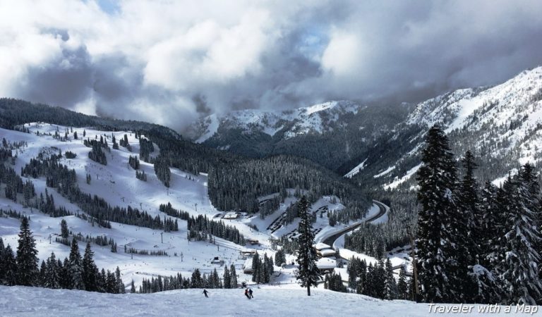 Skiing at Stevens Pass