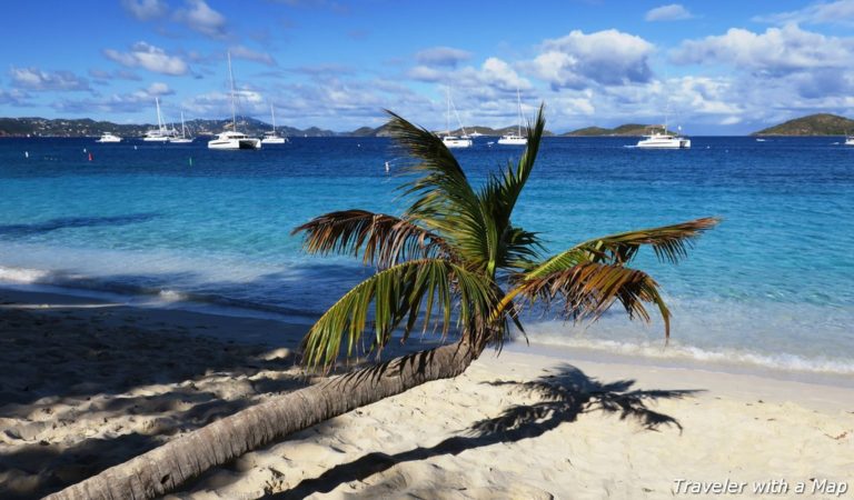 beautiful Honeymoon Beach on St. John, USVI