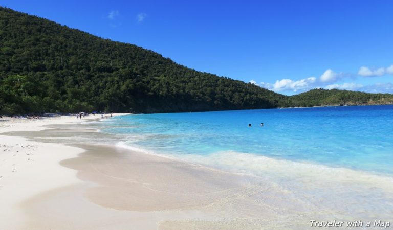 The most beautiful beaches on St. John, USVI, beautiful Trunk Bay