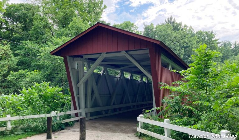 A covered bridge in Cuyahoga Valley National Park, Ohio