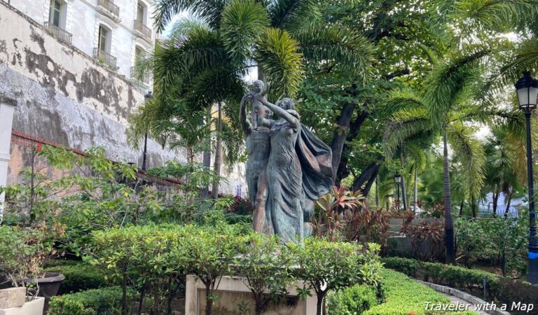 Statues along the Paseo de la Princesa