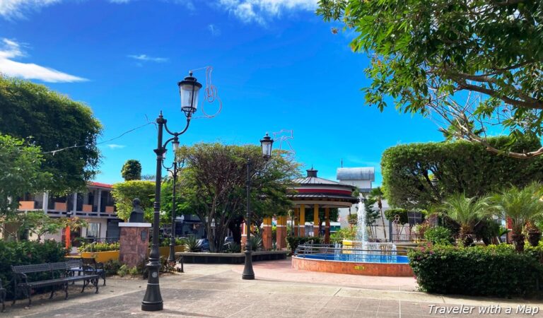 Enjoying Rincon's Town Square, Puerto Rico